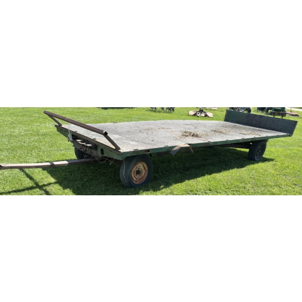 20FT FARM WAGON STEEL DECK W/ RAMPS 