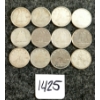 Image 1 : LOT OF 12 - 1946-1971 CDN 10 CENT COINS