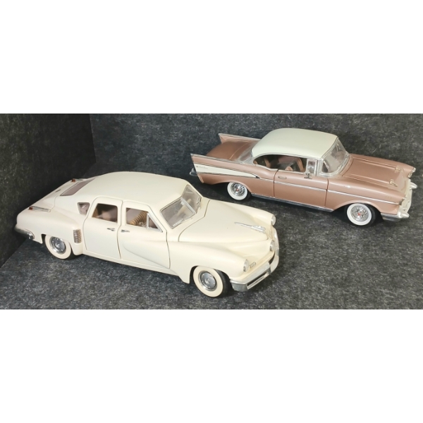 LOT OF 2 - ERTL & ROAD LEGENDS DIECAST MODELS - 1948 TUCKER & 1957 BEL-AIR