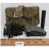 Image 1 : LOT OF 10 - LEE ENFIELD MAGAZINE, POUCH, STRIPPER CLIPS, ETC