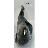 Image 3 : STONE CARVED NARWHAL W/ IVORY - SIGNED