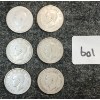 Image 2 : LOT OF 6- 1946 CDN 25 CENT COINS