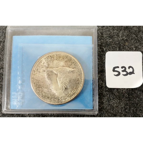 1967 CDN SILVER DOLLAR - CANADA GOOSE - CCCS GRADED