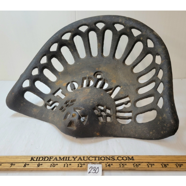 STODDARD CAST IMPLEMENT SEAT