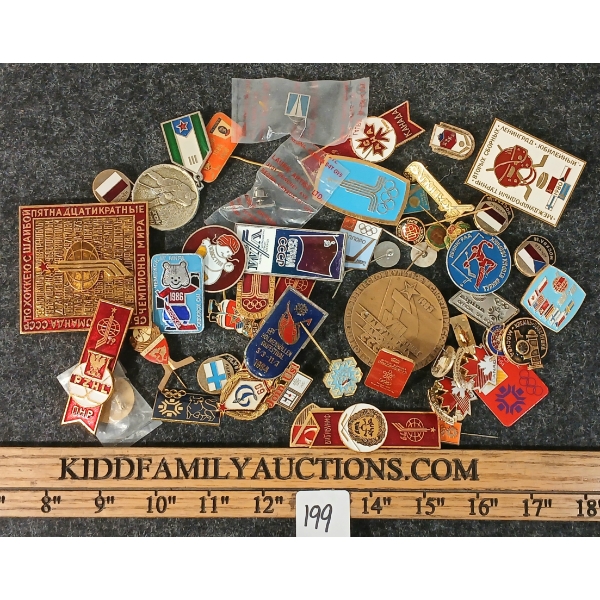 QTY OF RUSSIAN OLYMPICS PINS