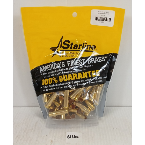 BRASS: 100X STARLINE .32-20 WIN - UNPRIMED - SEALED