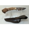Image 2 : PUMA ANTLER DROP POINT KNIFE W/ LEATHER SHEATH