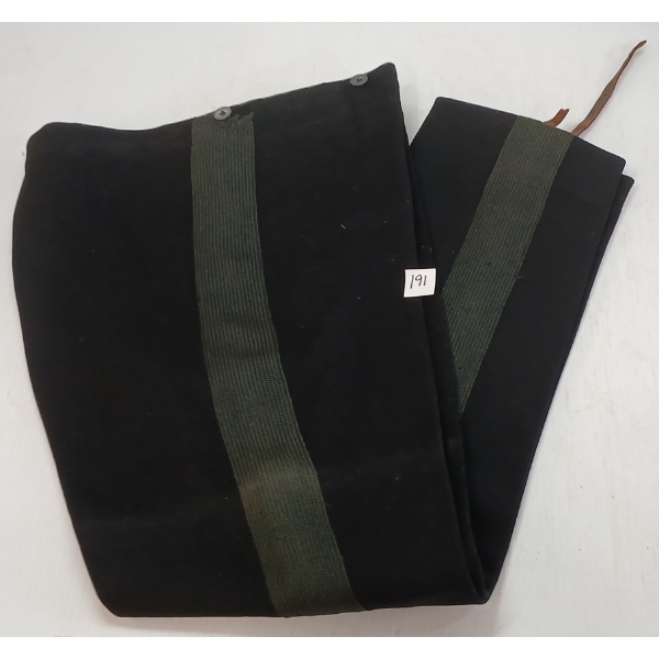 BLACK WOOL DRESS PANTS