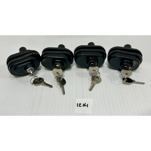 LOT OF 4 KEYED TRIGGER LOCKS