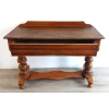 Image 3 : TRESTLE TABLE W/ DRAWER - PINE - C.LATE 19TH CENTURY