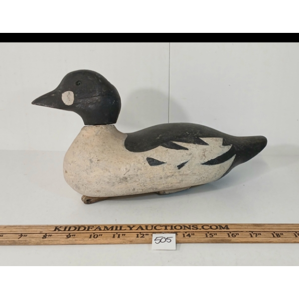 GOLDEN EYED DECOY DUCK W/ WEIGHT