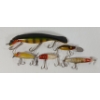 Image 2 : LOT OF 6 - FISHING LURES & DEER HOOF HUNTING KNIFE W/ SHEATH
