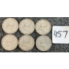Image 1 : LOT OF 6 - 1948 CDN 25 CENT COINS