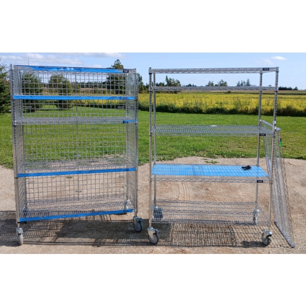 LOT OF 2 - U-LINE RACKS ON CASTERS