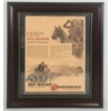 Image 1 : FRAMED RED INDIAN MARATHON "BLUE" PAPER ADVERTISEMENT