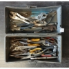 Image 2 : JOB LOT - OLD PAL TACKLE BOX W/ TOOLS - INCL MISC PLIERS & WRENCHES