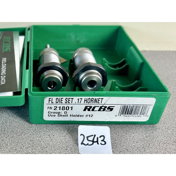 RCBS .17 HORNET FL RELOADING DIE SET 