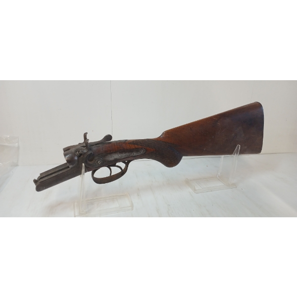 JANSSEN SON & CO. DOUBLE BARREL SHOTGUN STOCK W/ TRIGGER ASSEMBLY