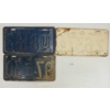 Image 2 : LOT OF 3 - 1948 & 1949 ONTARIO LICENCE PLATES
