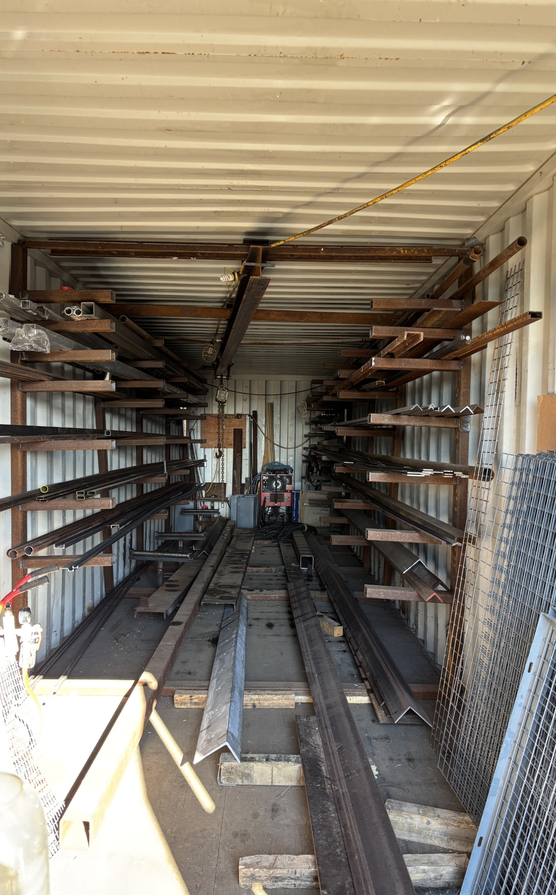 STORAGE CONTAINER - 40 FOOT - INTERIOR RACKING INCLUDED