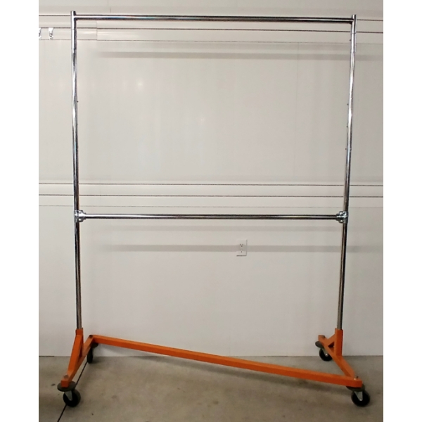 ROLLING CLOTHES RACK - DOUBLE