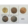 LOT OF 5 - MISC MEMORIAL TOKENS - INCL JFK