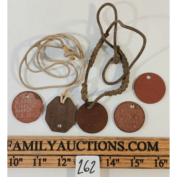 LOT OF 5 - CDN DOG TAGS