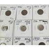 Image 3 : LOT OF 16 - 1888-1945 NEWFOUNDLAND 1, 5 & 10 CENT COINS