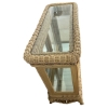 Image 4 : WICKER GLASS TOP DISPLAY CABINET 