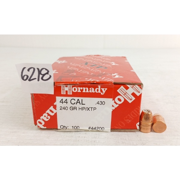 BULLETS: APPROX 100X HORNADY .44CAL - 240GR - HP
