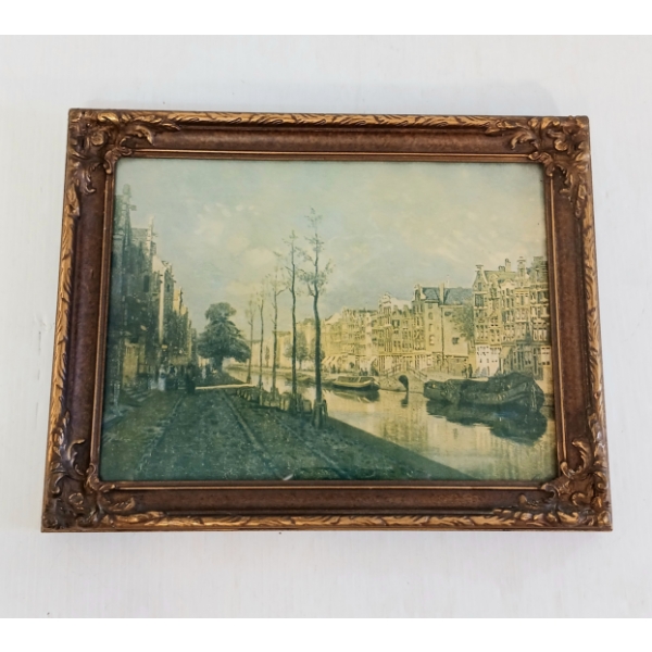 EUROPEAN CITY - SIGNED - FRAMED PRINT