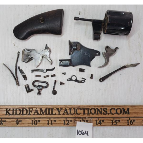 QTY OF COLT GUN PARTS - INCL CHAMBER, GRIPS, TRIGGER, ETC