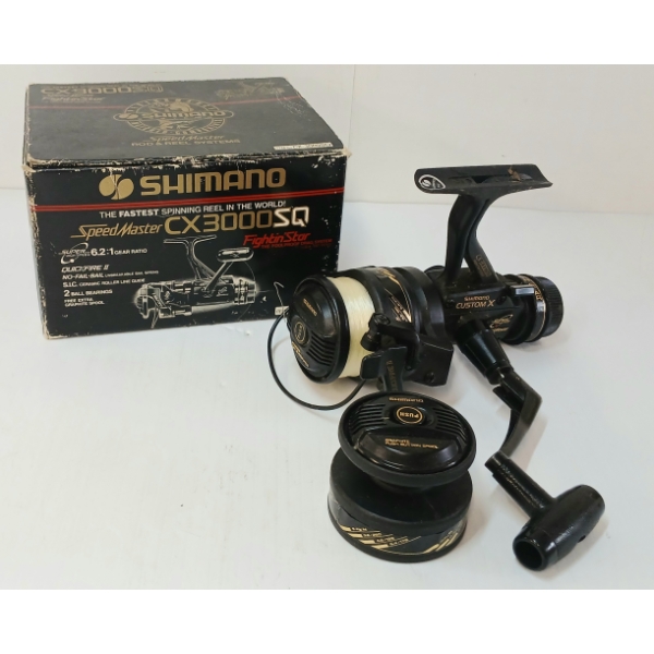 SHIMANO CX-3000 SQ SPEED MASTER REEL W/ EXTRA SPOOL