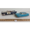 Image 1 : LOT OF 2 - TIN FRICTION HIGHWAY PATROL & POLICE CARS