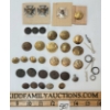Image 1 : JOB LOT - UNIFORM BUTTONS - ROYAL WEST AFRICA FRONTIER FORCE, MADRAS PIONEERS, ETC