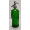 Image 4 : LUBKER'S SELTZER - EMERALD GREEN ACID-ETCHED TAHITI - SELTZER BOTTLE