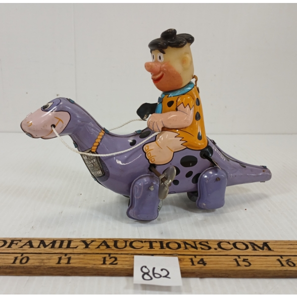 MARX TOYS TIN LITHO WIND UP FRED FLINTSTONE 