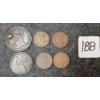 Image 2 : LOT OF 6 - 1825 BC HALF PENNY  1876 & 1941-1943 NEWFOUNDLAND CENT COINS
