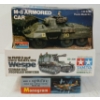 Image 4 : LOT OF 3 - TAMIYA & MONOGRAM WAR PLANE & TANK MODEL KITS