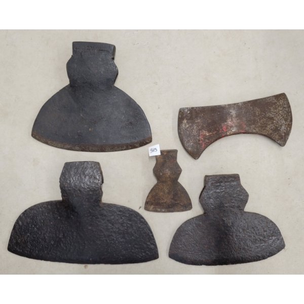 LOT OF 5 - BROAD AXE HEADS