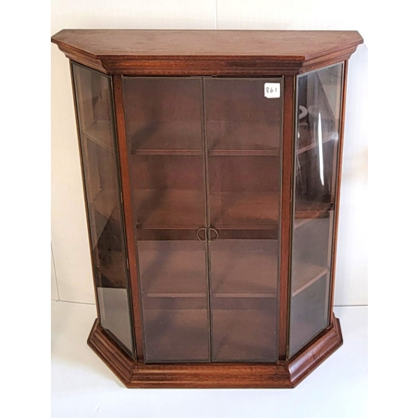 GLASS CURIO CABINET 