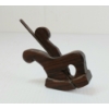 Image 2 : ENGLISH VICTORIAN EBONY & BOXWOOD MINIATURE ROUNDER PLANE