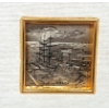 Image 5 : LOT OF 5 - GOLD & SILVER FOIL ETCHINGS - INCL DONKEY RIDING FARMER, ETC
