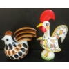 Image 1 : LOT OF 2 - PORTUGAL ROOSTER OF LUCK & HAPPINESS & MEXICAN FOLK ART ROOSTER