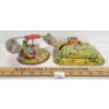 Image 4 : LOT OF 2 - TIN LITHO WIND UP TRAIN SET & PLAYLAND SKY BUS RIDE