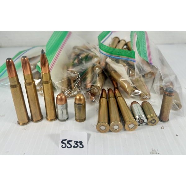 AMMO: 61X MIXED .303 BRIT - SP & 13X .45 ACP & 1X .357 MAG