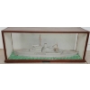Image 1 : WWII NAVAL WARSHIP MODEL IN DISPLAY CASE