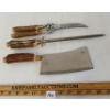 Image 7 : LOT OF 3 - ANTON WINGEN J.R. STAG HANDLE CARVING SET