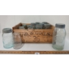 LOT OF 15 - CROWN CANNING JARS & UVA DI COLLINA CRATE