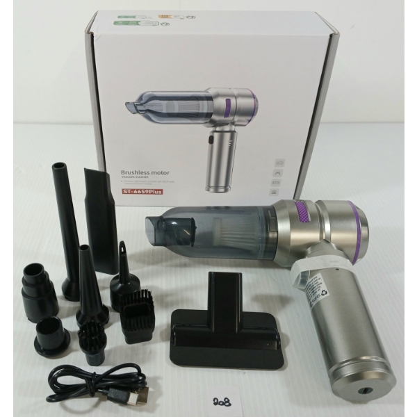 BATTERY OP VACUUM CLEANER - MODEL ST-6659 PLUS - AS NEW 